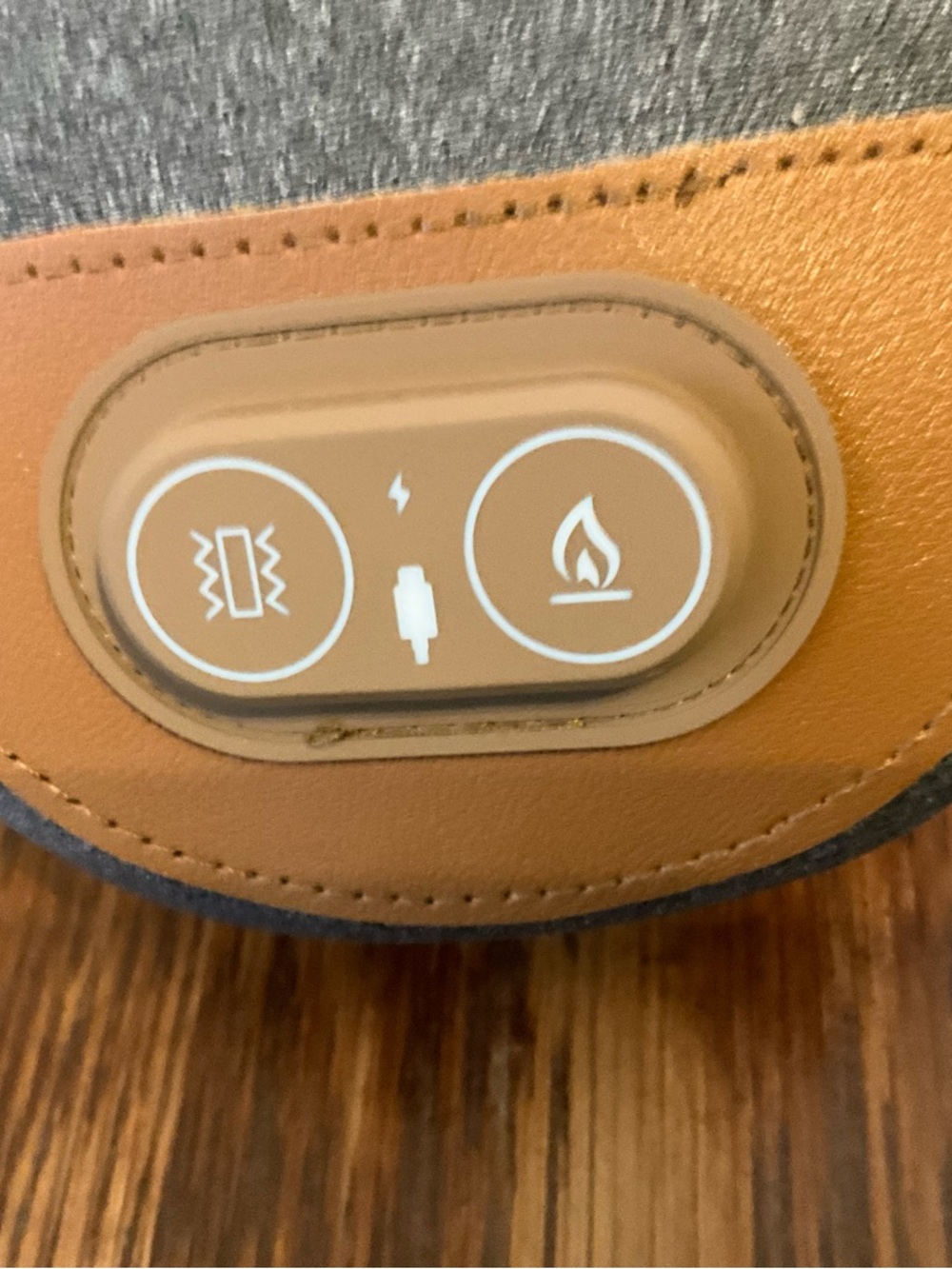 Brown Leather-Look Heated Neck/Back Massager with USB - Picture 3 of 5